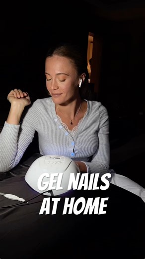Love a DIY project #gelnails #manicureathome #selfcare #uvlamp #nailtutorial