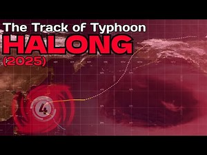 The Track of Typhoon Halong (2025)