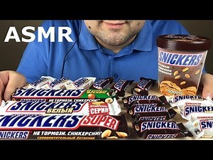ASMR SNICKERS CHOCOLATE PARTY & ICE CREAM (Eating Sounds) Mukbang *NO TALKING* | Russian ASMR