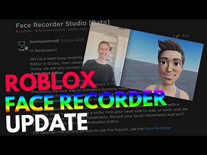 New Roblox FACE RECORDER Studio Feature! (Facial Expressions?!?)