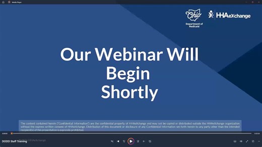 Sandata Training for DODD Support Staff Recording