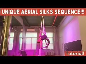 Unique Splitty Advanced Beginning Aerial Silks Sequence Tutorial!