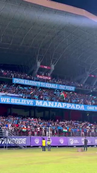 Such a shame. Bengaluru FC have posted an India chant sung by Manjappada, while our own club is silent. Jealous because of the attendance? This will go down as top 10 cheap moments in Indian football.