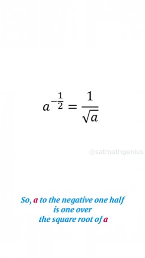 SAT Math Exponents Trick |Negative Exponents Explained #shorts