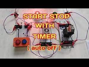 Start Stop with Timer (Automatic Off ) [Tagalog] Basic Motor Control Tutorial