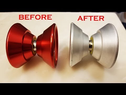 How to strip anodized metal tutorial. How to remove anno from a yoyo, or any metal tutorial.