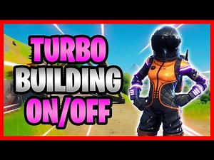 How To Turn Turbo Building On And Off In Fortnite! - Enable/Disable Turbo Building Setting!