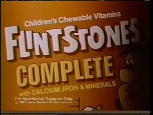 Flintstones Vitamins "10 million strong" commercial (1988)
