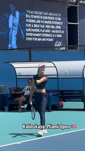 Miami Open Tennis: Anna Kalinskaya's Spectacular Performance