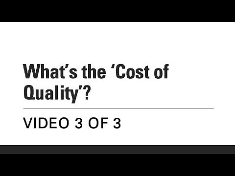 How to Calculate the Cost of Quality - Have you thought of this?