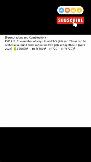 🔥 JEE Maths PYQ #14 | Permutations & Combinations | JEE PYQ #jeeproblems #maths #jeepyqs #jeemains