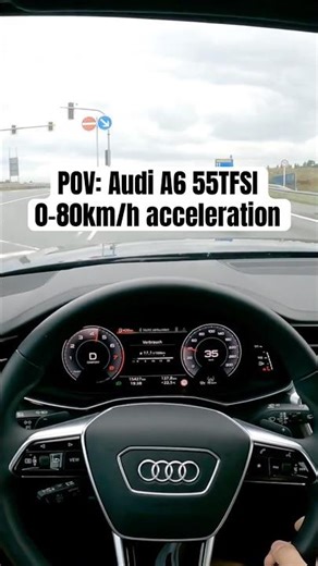 340PS Audi A6 Avant acceleration 0-80km/h #audi #a6 #audia6 #acceleration