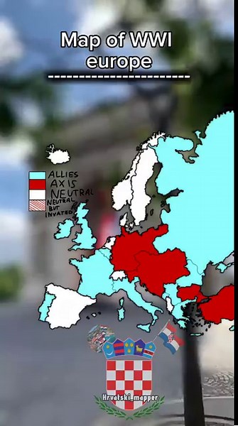 map of WWI europe #history #europe #map