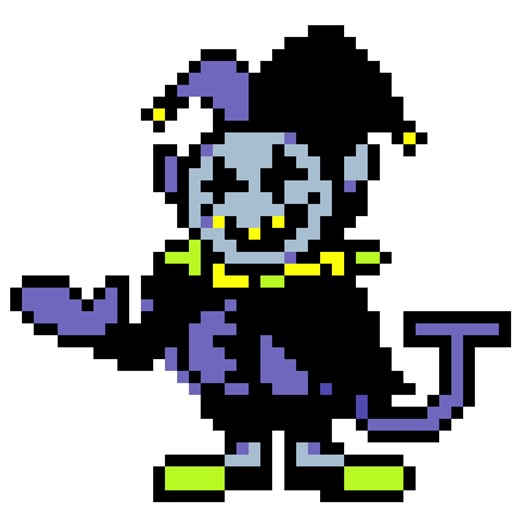 Jevil y su famoso Devil's Knife en Deltarune