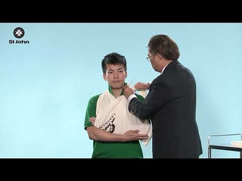 Bandaging Method For Upper Arm Fracture