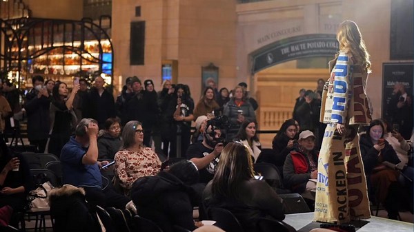 Marilyn Monroe's iconic potato sack revived at New York Fashion Week by an Idaho designer
