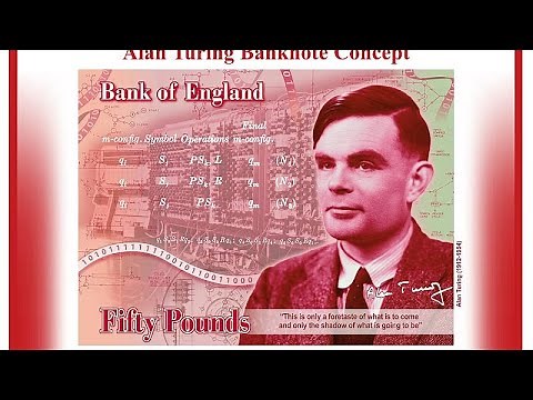 Bank of England celebrates 'outstanding' Alan Turing on new £50 note