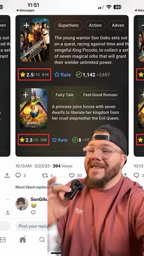 Never thought a movie like Snow White would dethrone Dragon Ball evolution! #dragonball #snowwhite | BlakeKoala