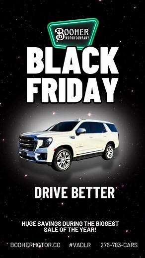 🚨 BLACK FRIDAY IS OFFICIALLY ON at BOOHER MOTOR CO! 🚨 And the excitement is unreal. This is the weekend everyone waits for — ✅ Prices drop ✅ Inventory opens up ✅ Savings line up with the car you’ve been dreaming about Whether you’re searching for: 🚙 a reliable family SUV 🛻 a head-turning truck 💸 or a smart, budget-friendly upgrade… THIS is your moment. These Black Friday deals are exclusive, limited, and moving fast. If you’ve been waiting for the perfect time to step into something new — ✨