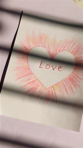 Beautiful Love Heart Drawing ❤️ Easy Soft Pastel Art Idea 🌸