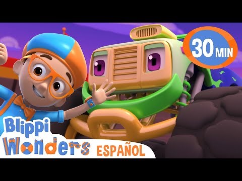 Camiones Monstruo con Blippi 🚚 Caricaturas infantiles | Moonbug en Español - Blippi Wonders