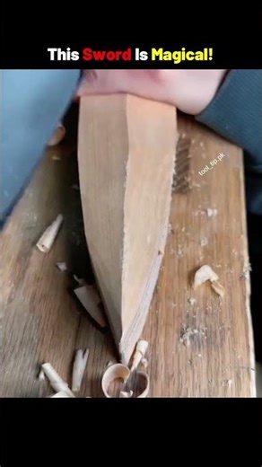 Making a Magical Wooden Sword ⚔️ Amazing Woodworking Craft #Shorts #ytshorts