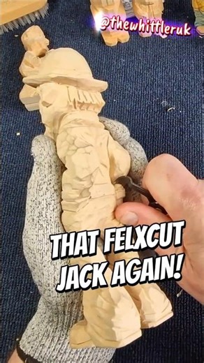 The Flexcut Jack Strikes Again… 🤠🔪 #flexcut #woodworking #pocketknifes #carving