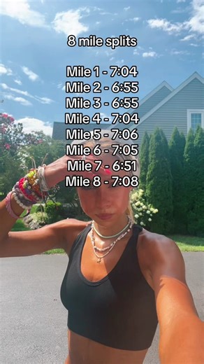 Long-Distance Runner Mile Splits and Progress