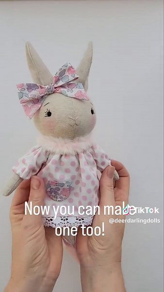 Create Your Own Sweet Bunny Doll with Easy Pattern