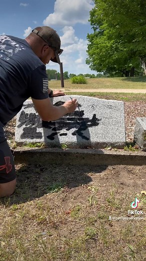 10K views · 268 reactions | Part 2! Repainting a headstone | Past Preservation | Facebook