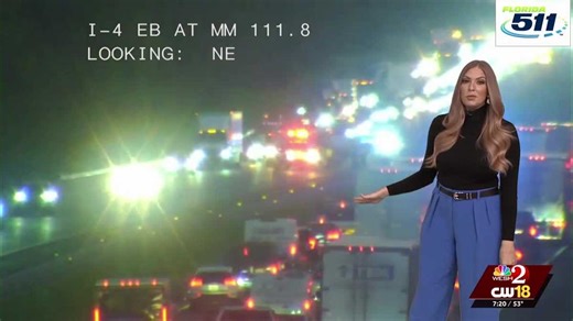 Major crash partially shuts down I-4 westbound in Deltona