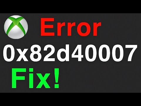 Xbox One Error 0x82d40007 HOW TO FIX!