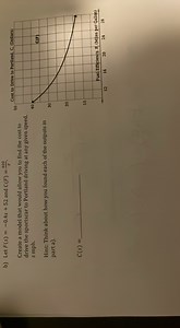 400b) Let F(s) = -0.4s   52 and C(F) = 400.Create a model tha... | Filo