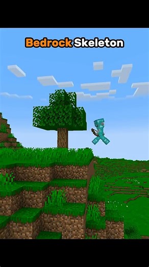 Java Vs Bedrock Skeleton ☠️ 😭 #minecraft #minecraftshorts #minecraftmemes #minecraftpe