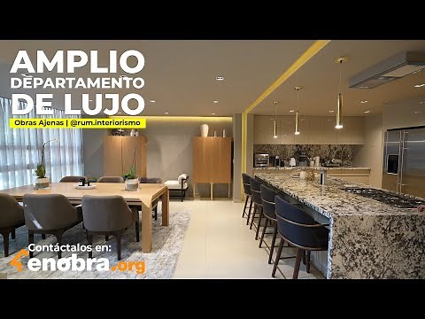 AMPLIO DEPARTAMENTO con interior de LUJO y DOBLE ALTURA en CDMX | OBRAS AJENAS | Rum Interiorismo