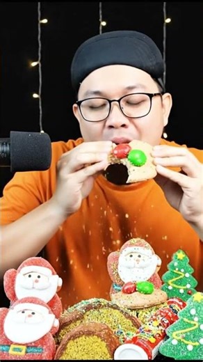 ASMR Eating Christmas Snacks 🎄🍪 Ultra Crunchy & Festive Holiday Bites (ASMR AI)