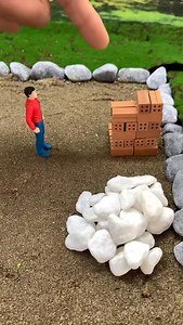 Incredible Mini 2-Story Brick House Build #miniature #diy | Mini Construction