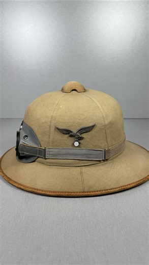 Stahlhelm | 1916-1945 | Luftwaffe afrika korps pith helmet with dust/sun goggles. For historical and educational purposes only. #history #ww2 #germanhelmet... | Instagram