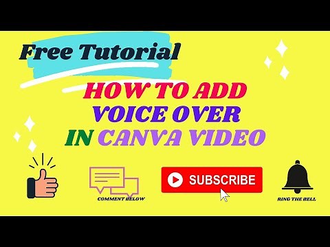 Part 3: How to add voice over in CANVA video
