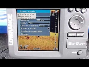 utilisation du LOWRANCE Elite 5 DSI.MP4