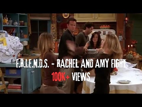 F.R.I.E.N.D.S. - Rachel and Amy Fight #comedy ‪@SITCOMHUB1‬