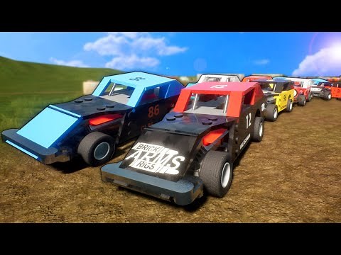 NASCAR Modified Street Race in Lego City! - Brick Rigs Multiplayer Roleplay