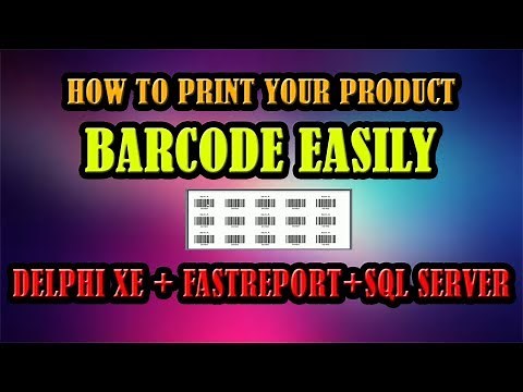 Delphi & Fastreport Tutorial | How To Print Your Product Barcode