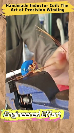 Handmade Inductor Coil The Art of Precision Winding #EngineeredEffort