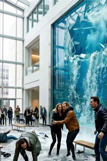 "Aquarium BURSTS! 💦""Aquarium platzt! 💦""Acvariul sparge! 💦"#Aquarium #WaterExplosion #EpicFail