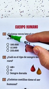 57K views · 5.1K reactions | CUERPO HUMANO QUIZ! #quiz #trivia #preguntasyrespuestas #anatomy #medicine | Quiz lab | Facebook