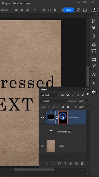 Photoshop Distressed Text Tutorial for Beginners