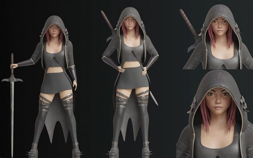 Blender - Warrior Woman - 3D Character Modeling I Part 1 Sculpting