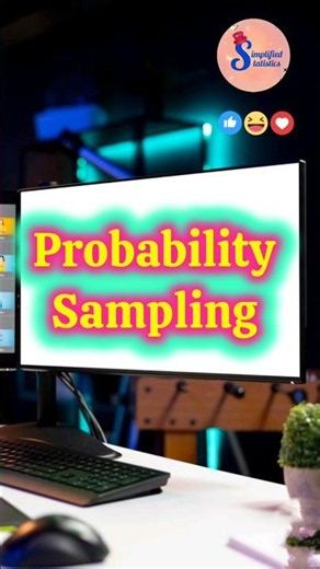 Probability Sampling | Sampling Techniques | Sampling | Simplified Statistics by Chesta #shortsfeed
