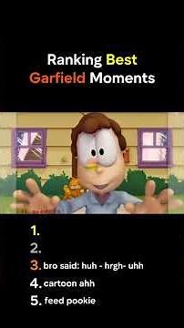 Ranking Funniest Garfield Moments #shorts
